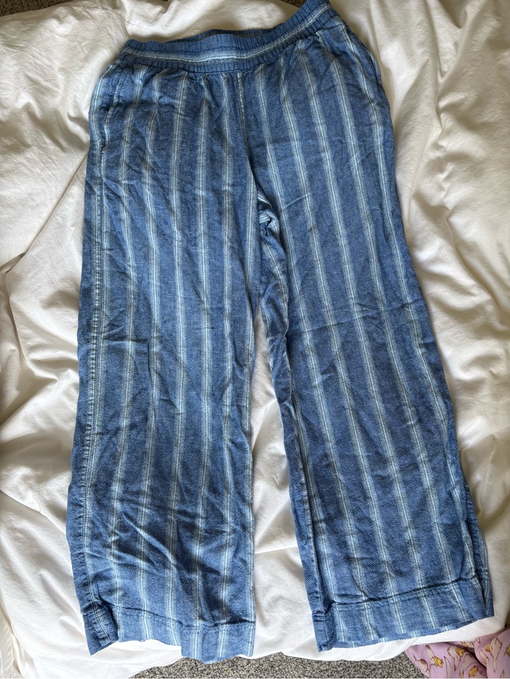 Old Navy Men's Blue Striped Relaxed Jeans